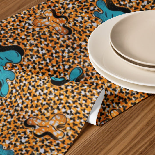 Pale Orange Ankara Table Runner