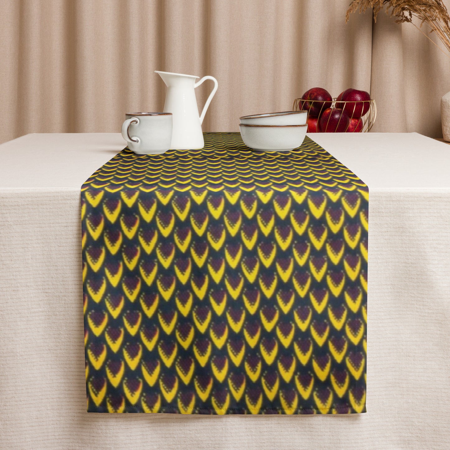 Yellow Flame Table Runner