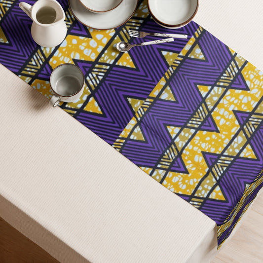 Purple Kente Table Runner