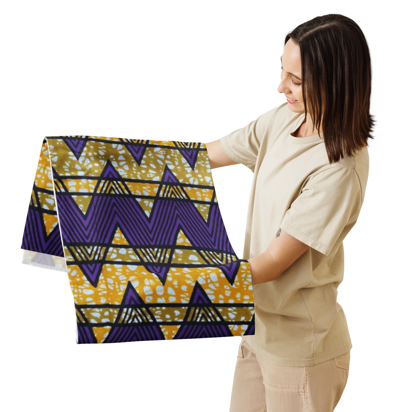 Purple Kente Table Runner