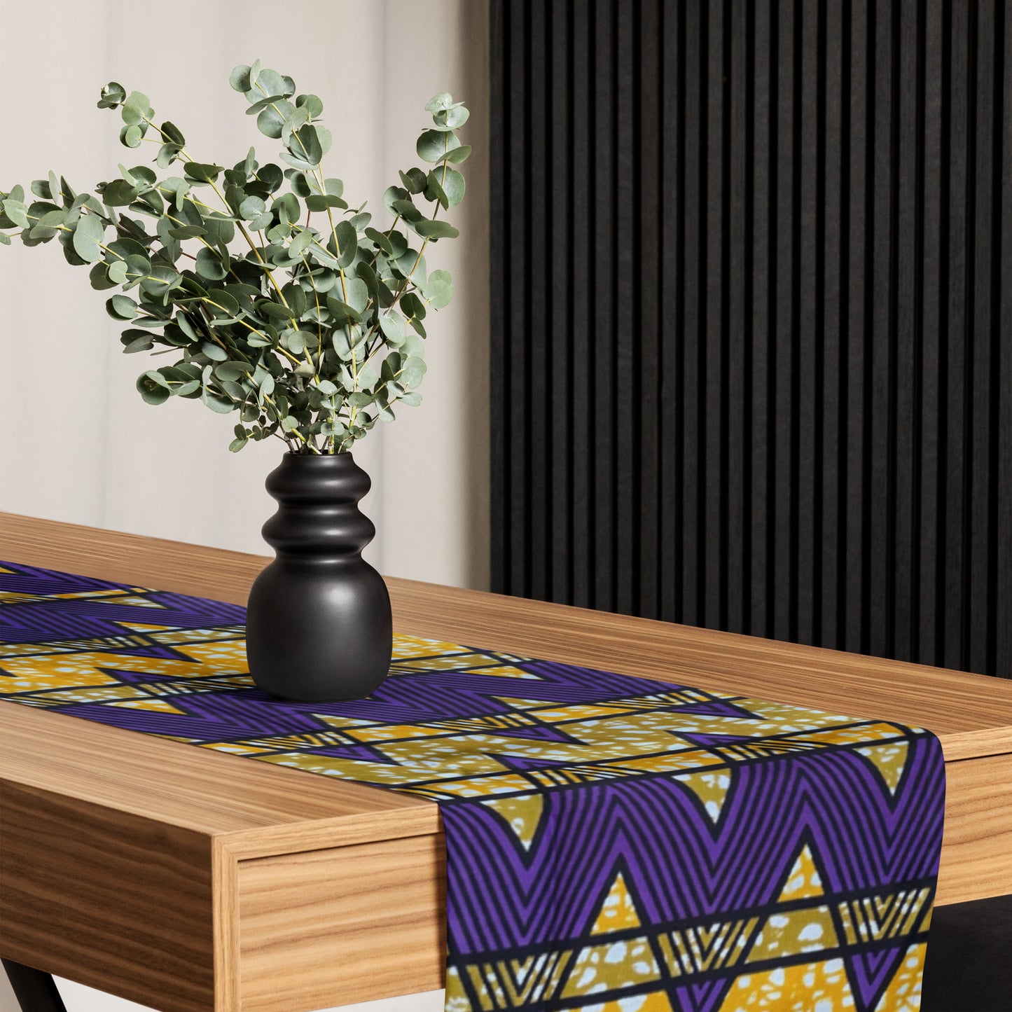 Purple Kente Table Runner