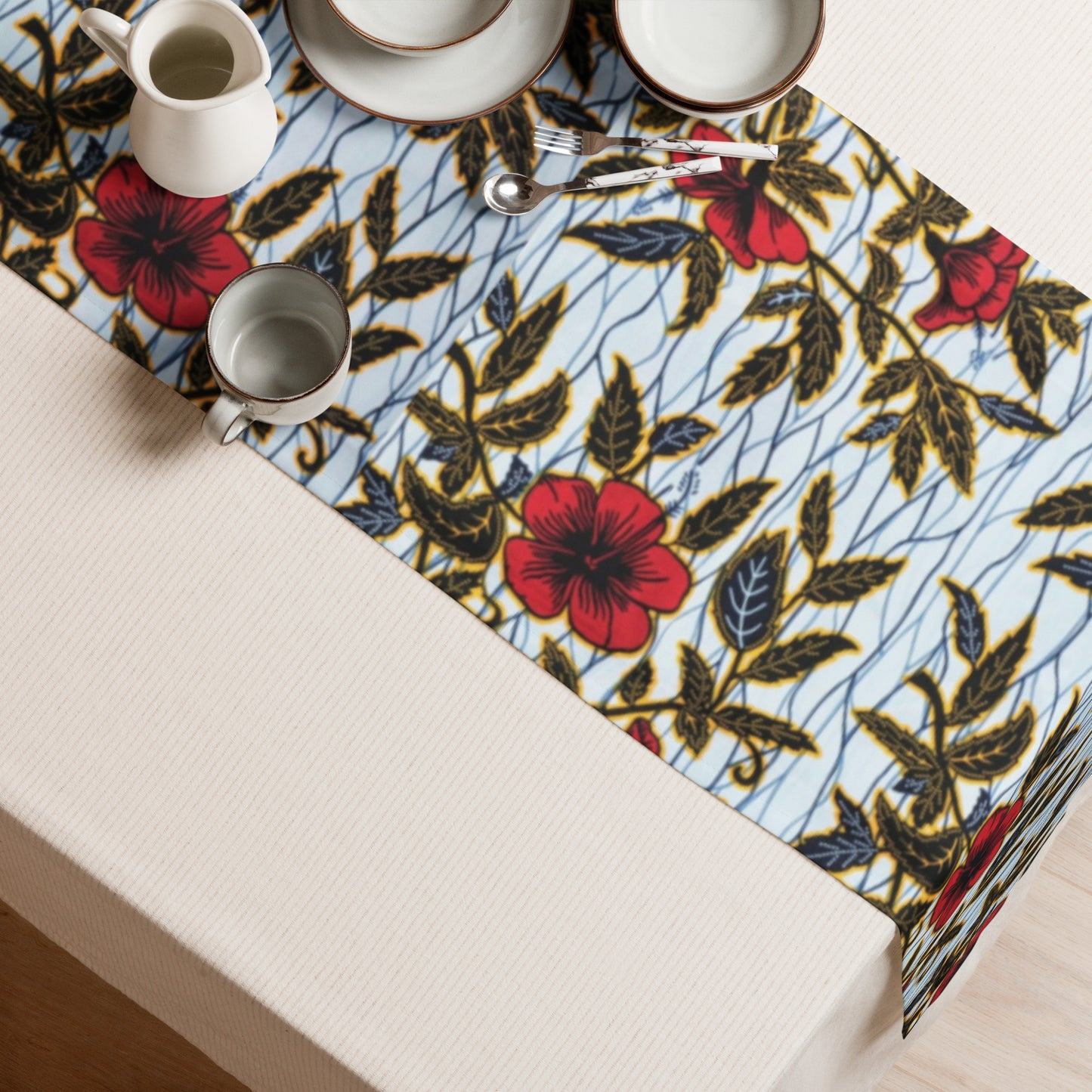 Hibiscus Table Runner