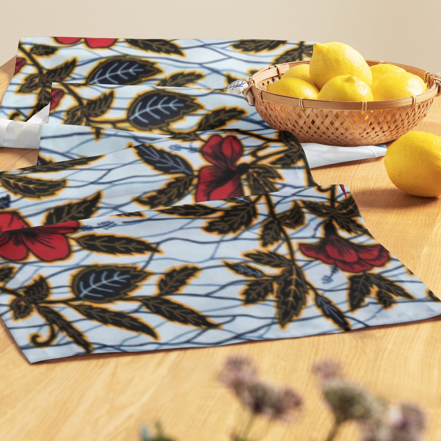 Hibiscus Table Runner