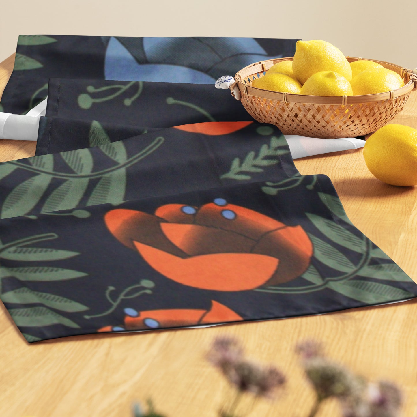 Hibiscus Table Runner