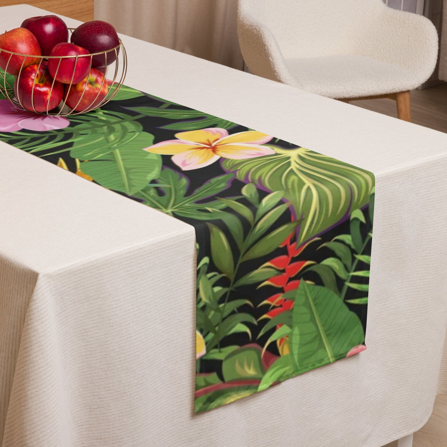 Tropical Plants Table Runner