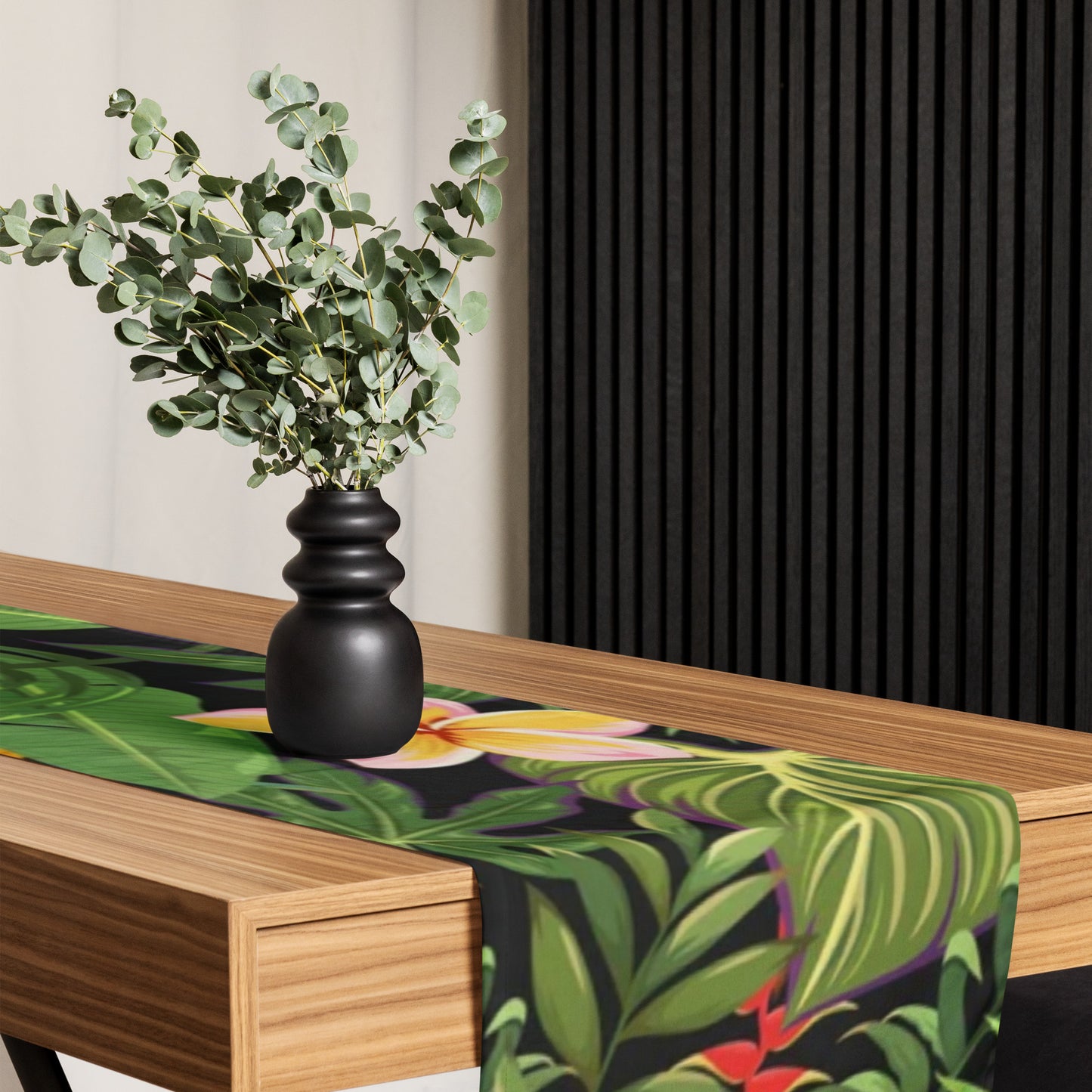 Tropical Plants Table Runner