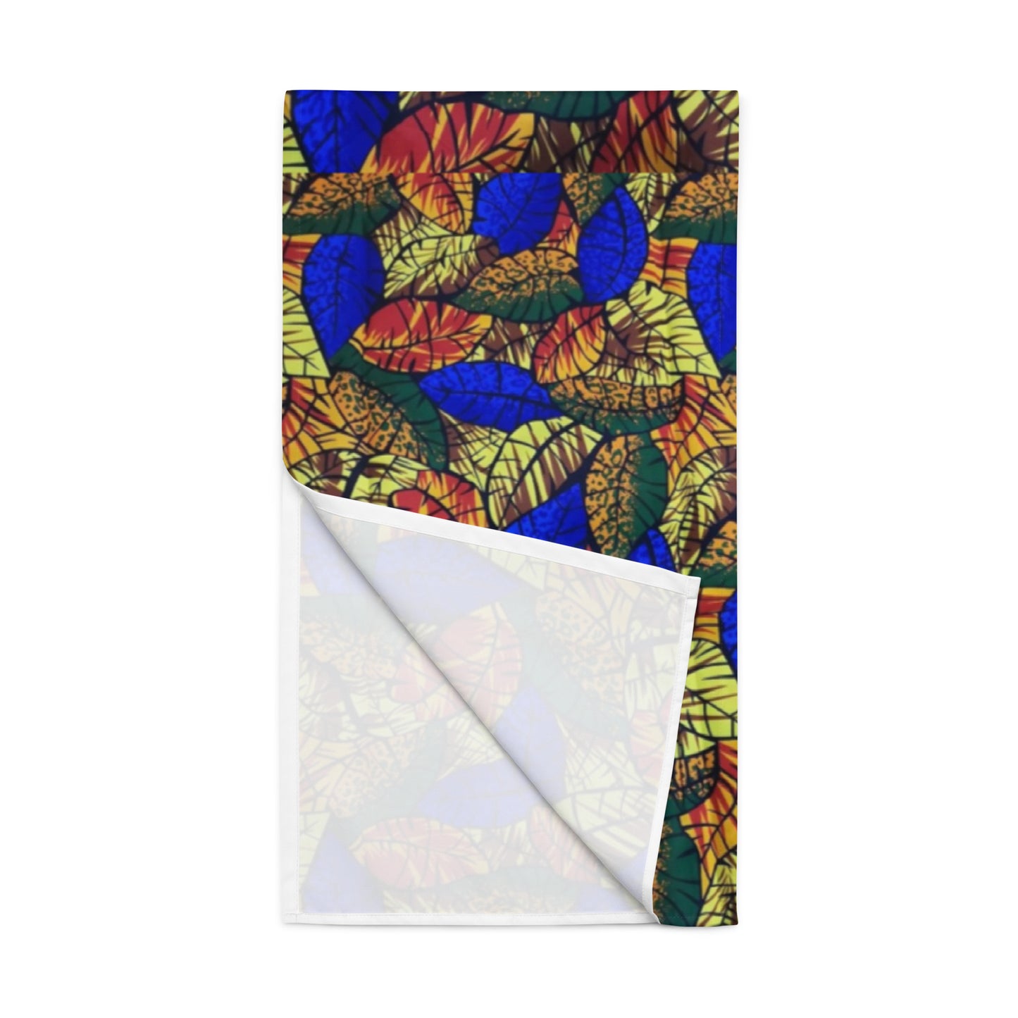 Multicolour Blue Leafy Table Runner