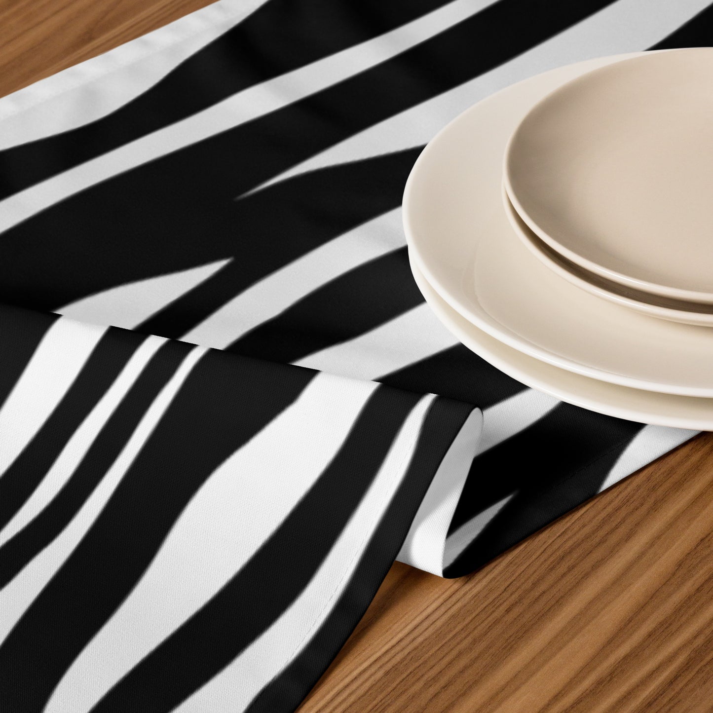 Zebra Print Table Runner