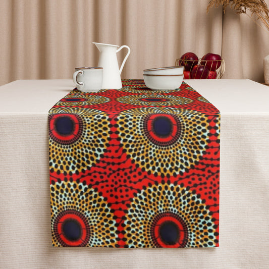 Orange Abstract Table Runner