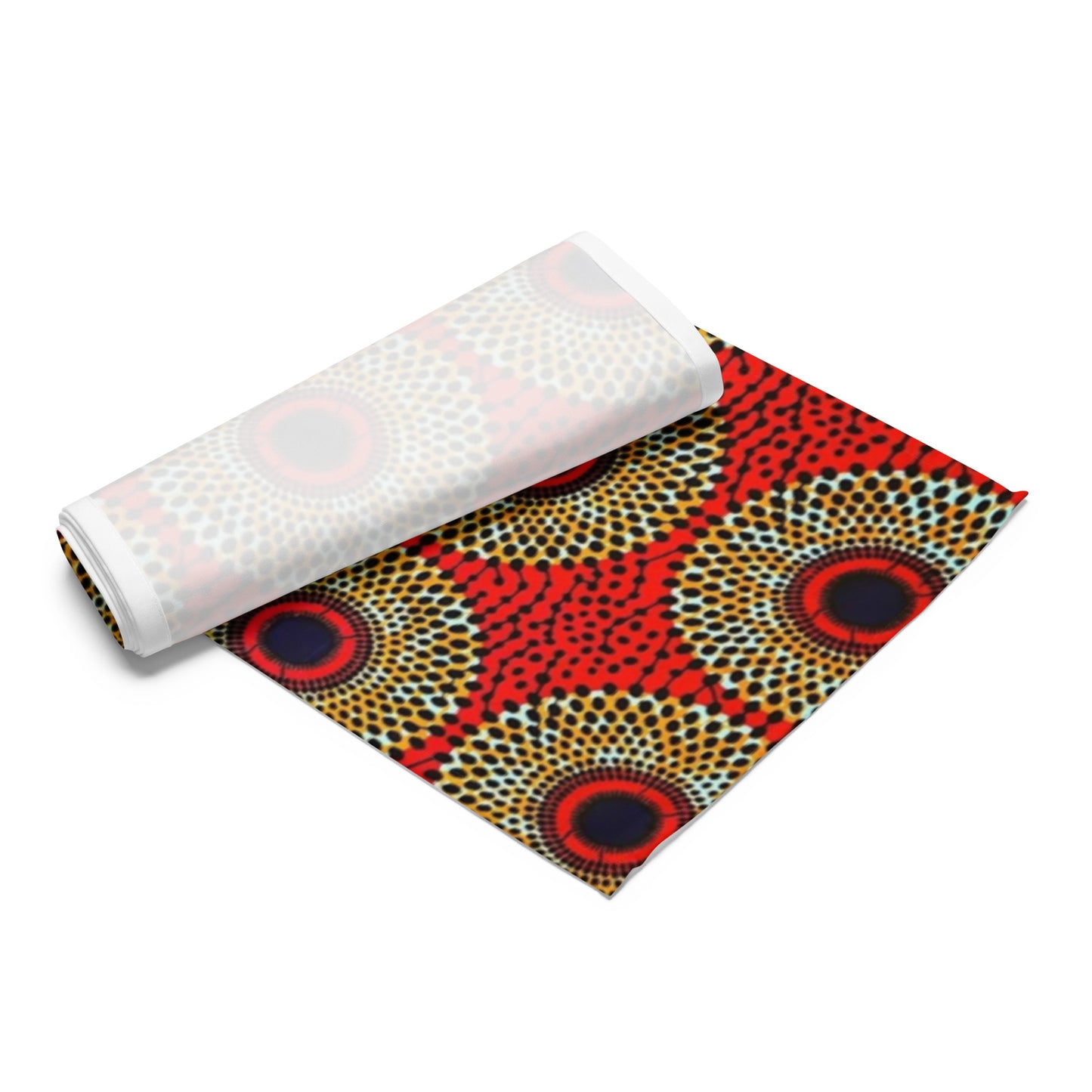 Orange Abstract Table Runner