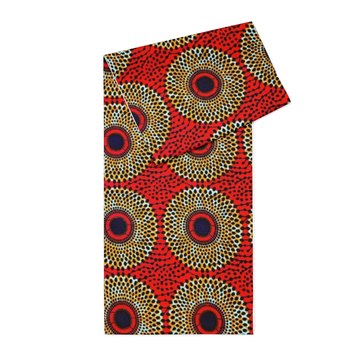 Orange Abstract Table Runner