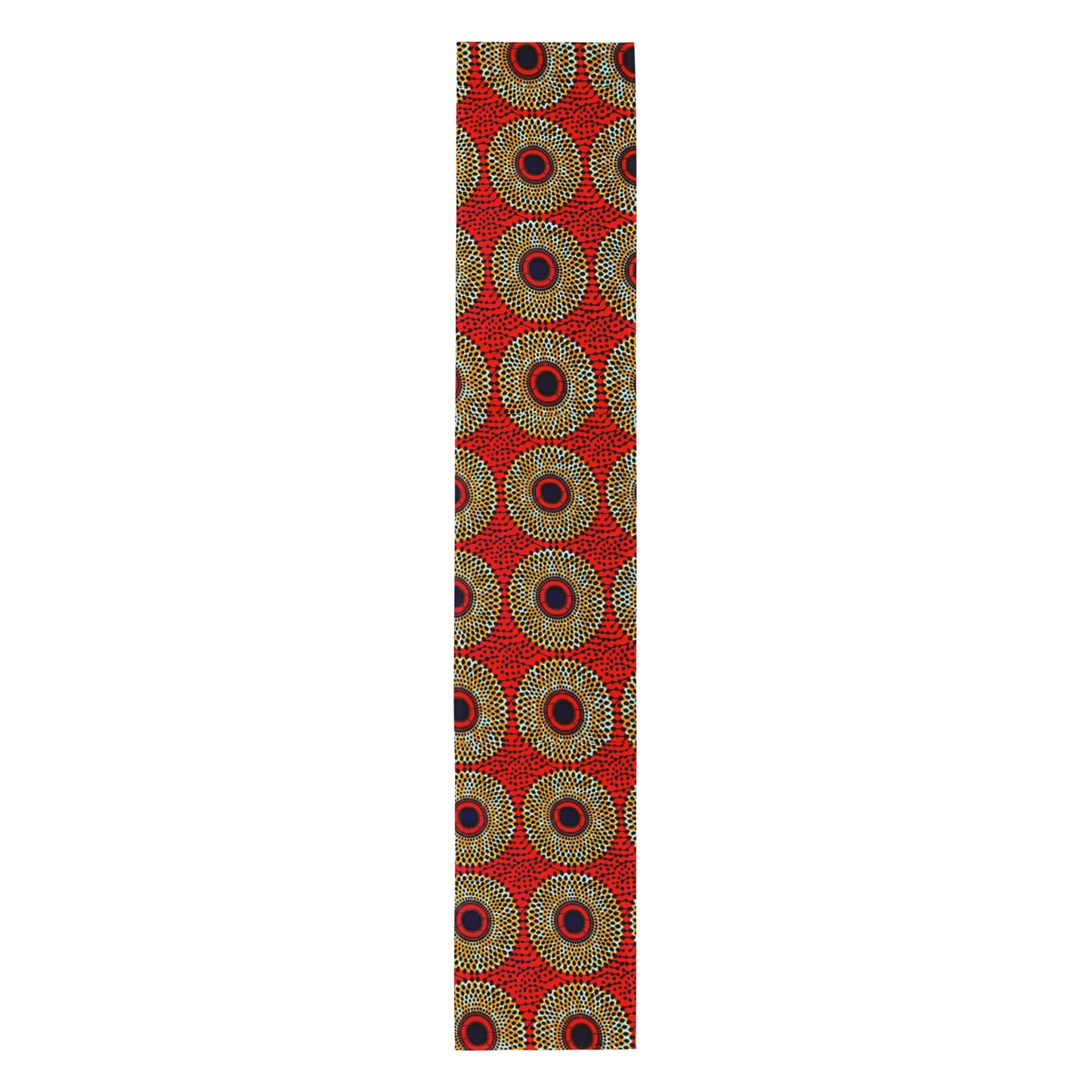 Orange Abstract Table Runner