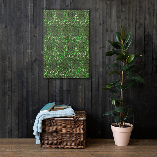 Green Peas Ankara Thin Thin canvas