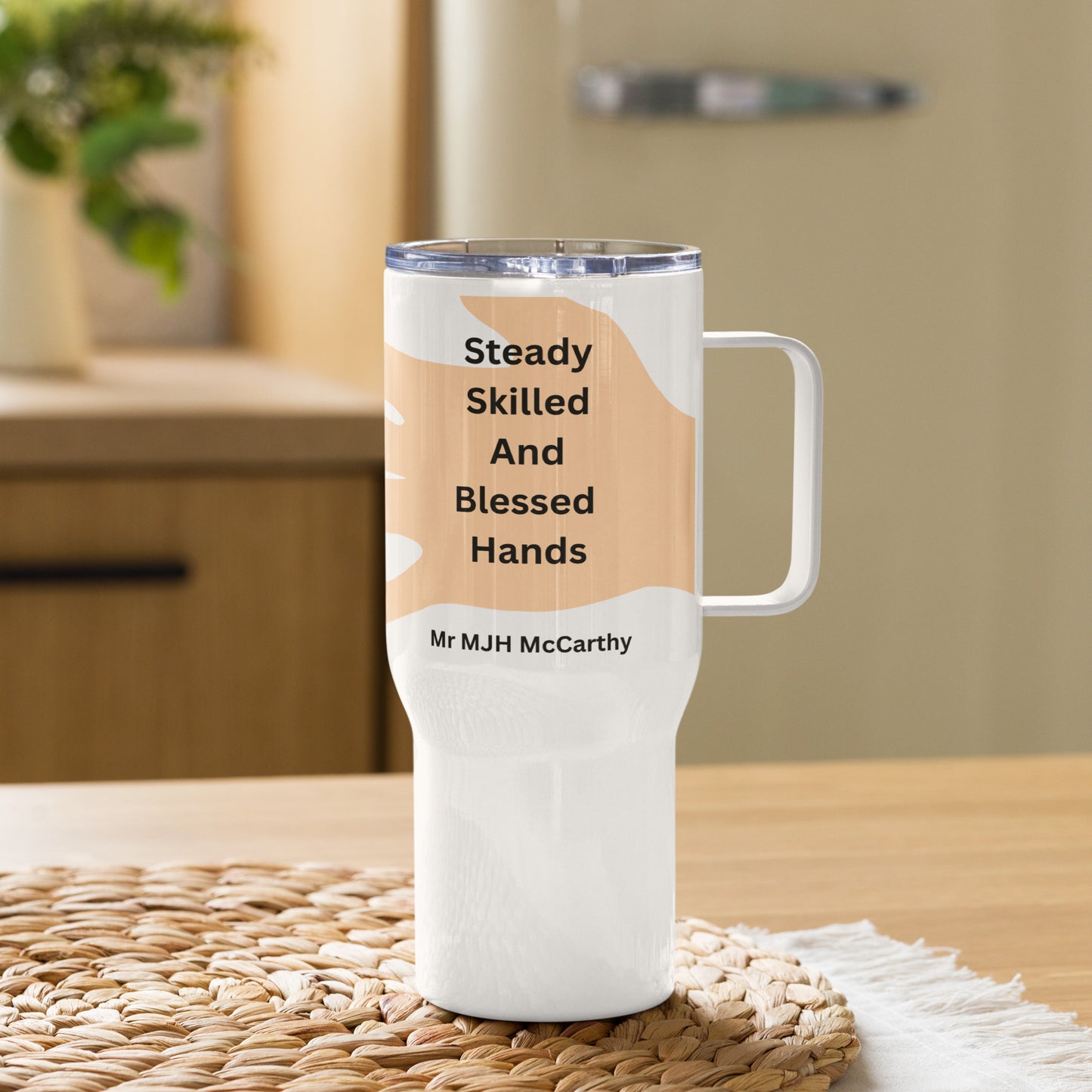 Personalised Surgeon Travel mug with a handle