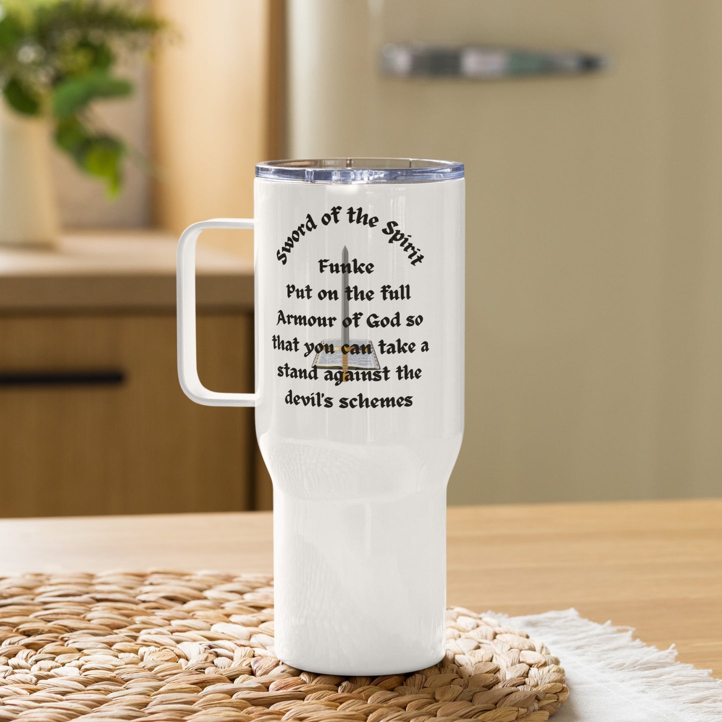 Ephesians 6v11-17 Travel Mug with a handle Funke