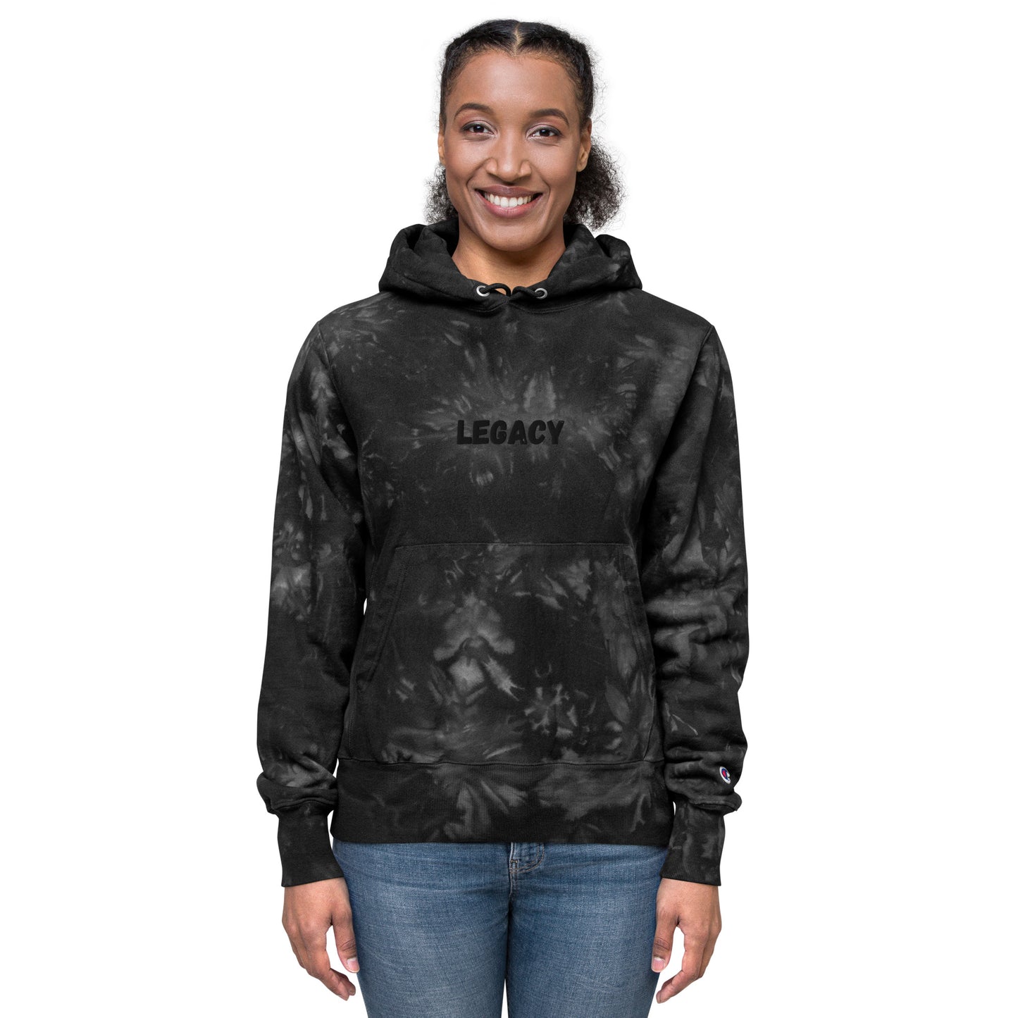 Legacy B Unisex Champion tie-dye hoodie