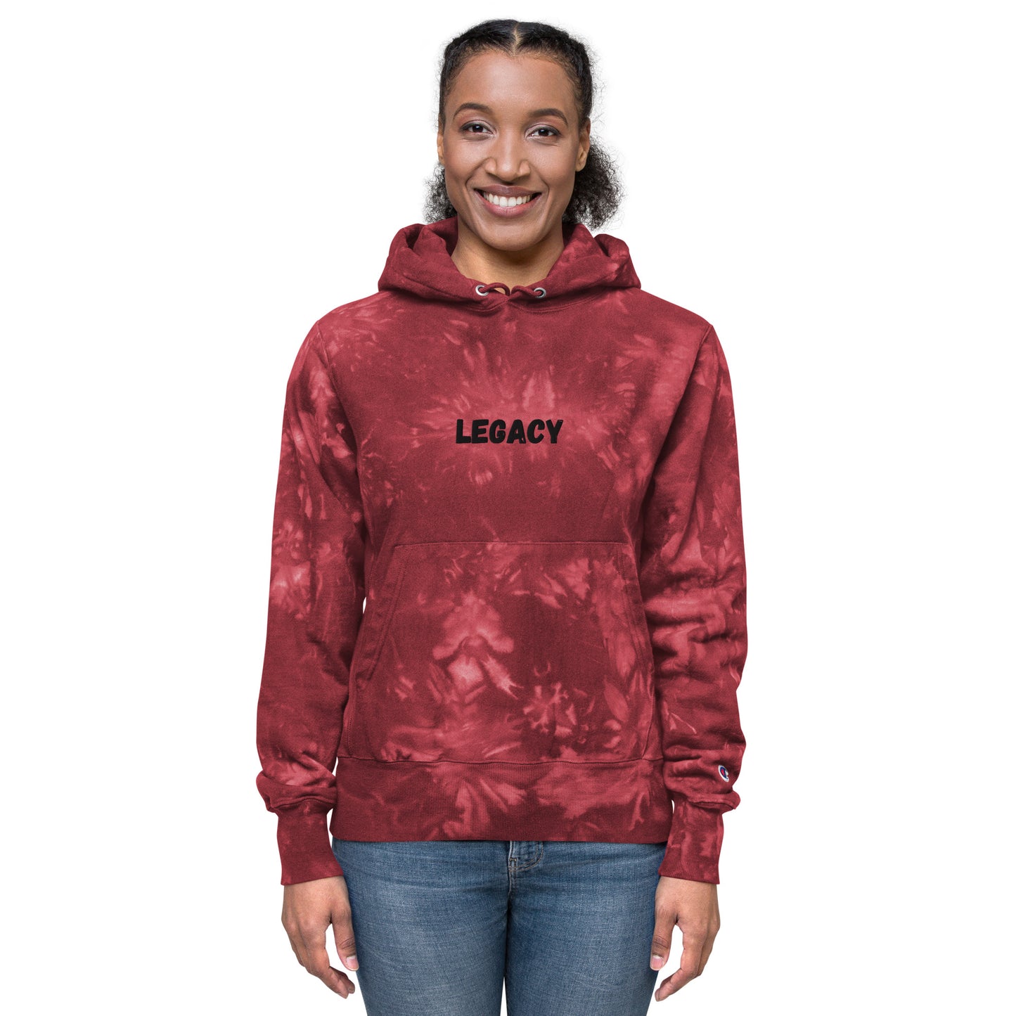 Legacy B Unisex Champion tie-dye hoodie