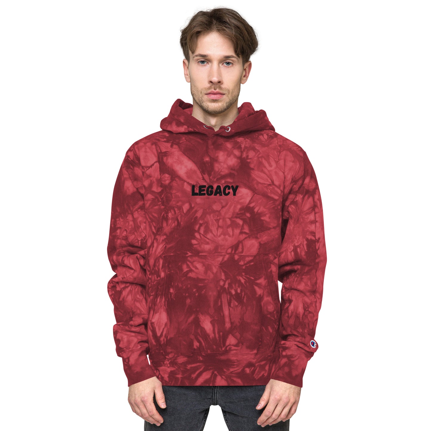 Legacy B Unisex Champion tie-dye hoodie