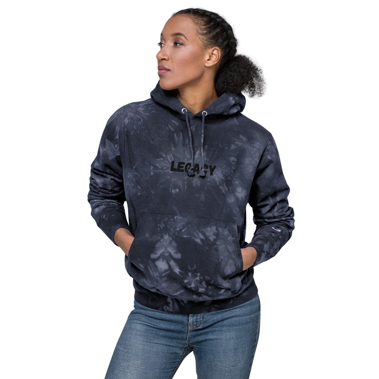 Legacy B Unisex Champion tie-dye hoodie