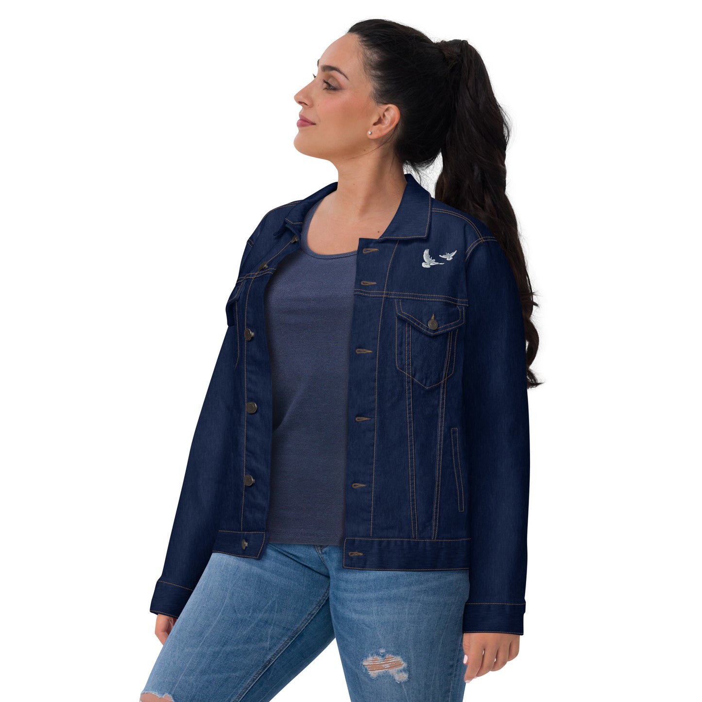 Dove Unisex Denim Jacket