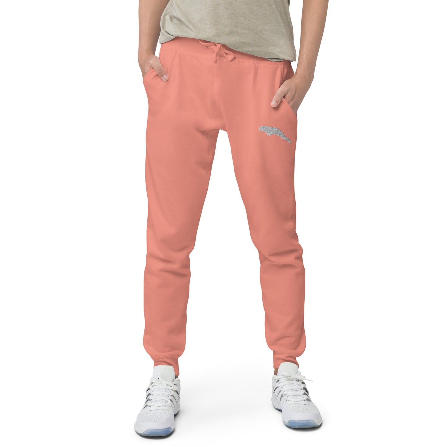 Beluga Whale Unisex Fleece Sweatpants