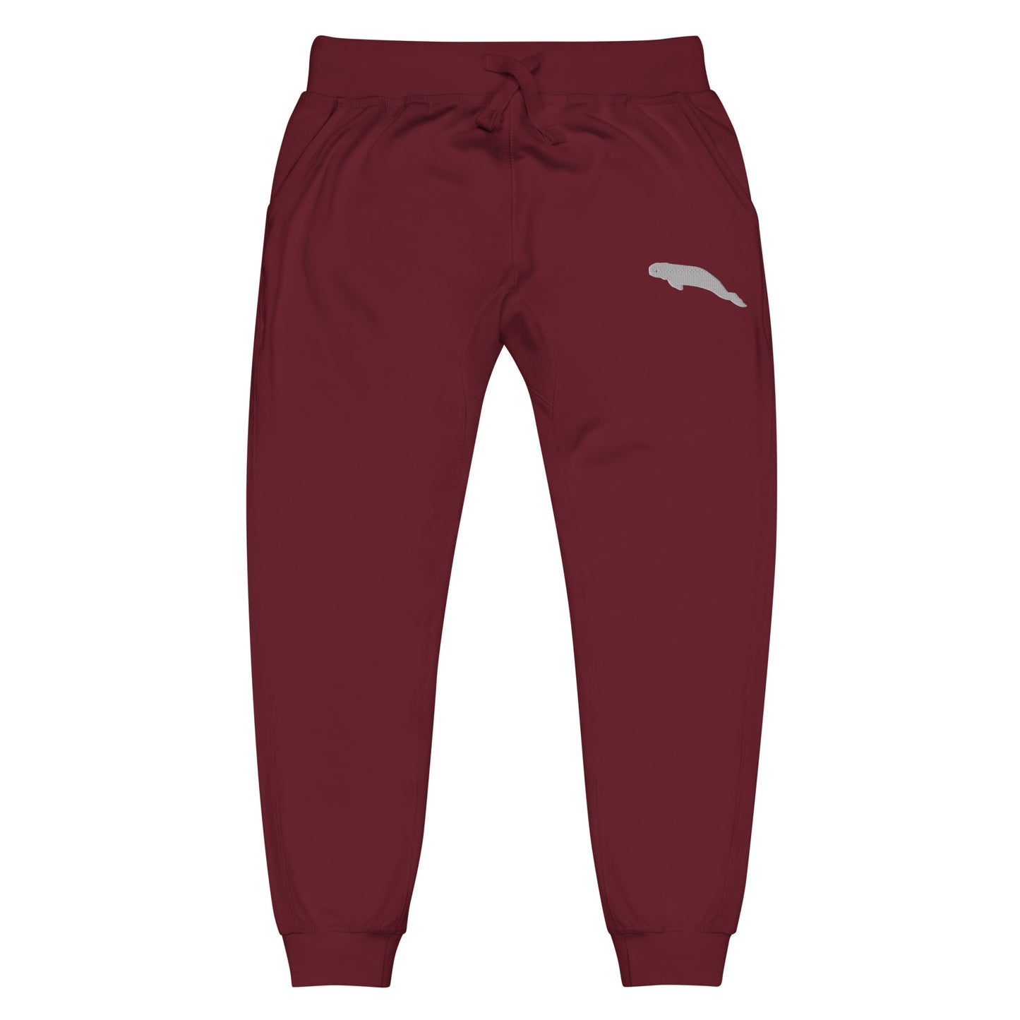 Beluga Whale Unisex Fleece Sweatpants