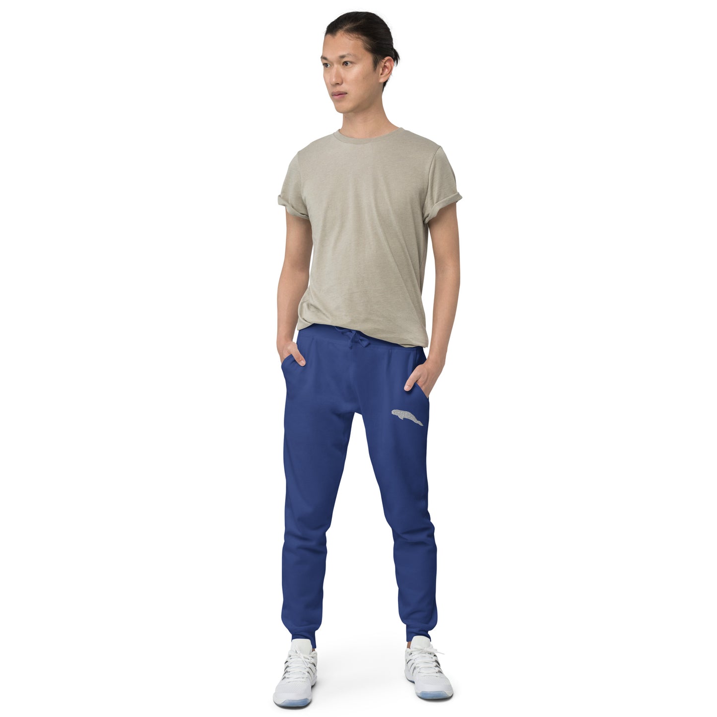 Beluga Whale Unisex Fleece Sweatpants