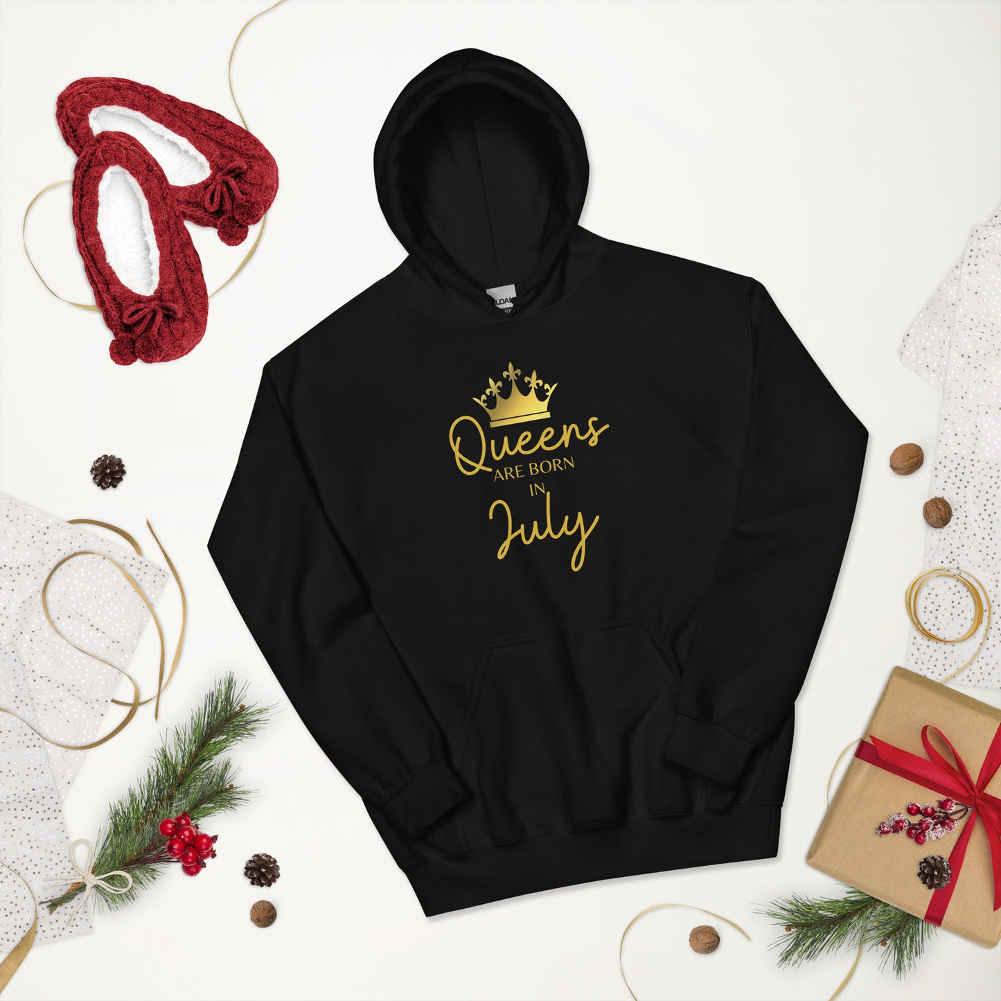 Queens Are Born In July Hoodie Birthday Gift