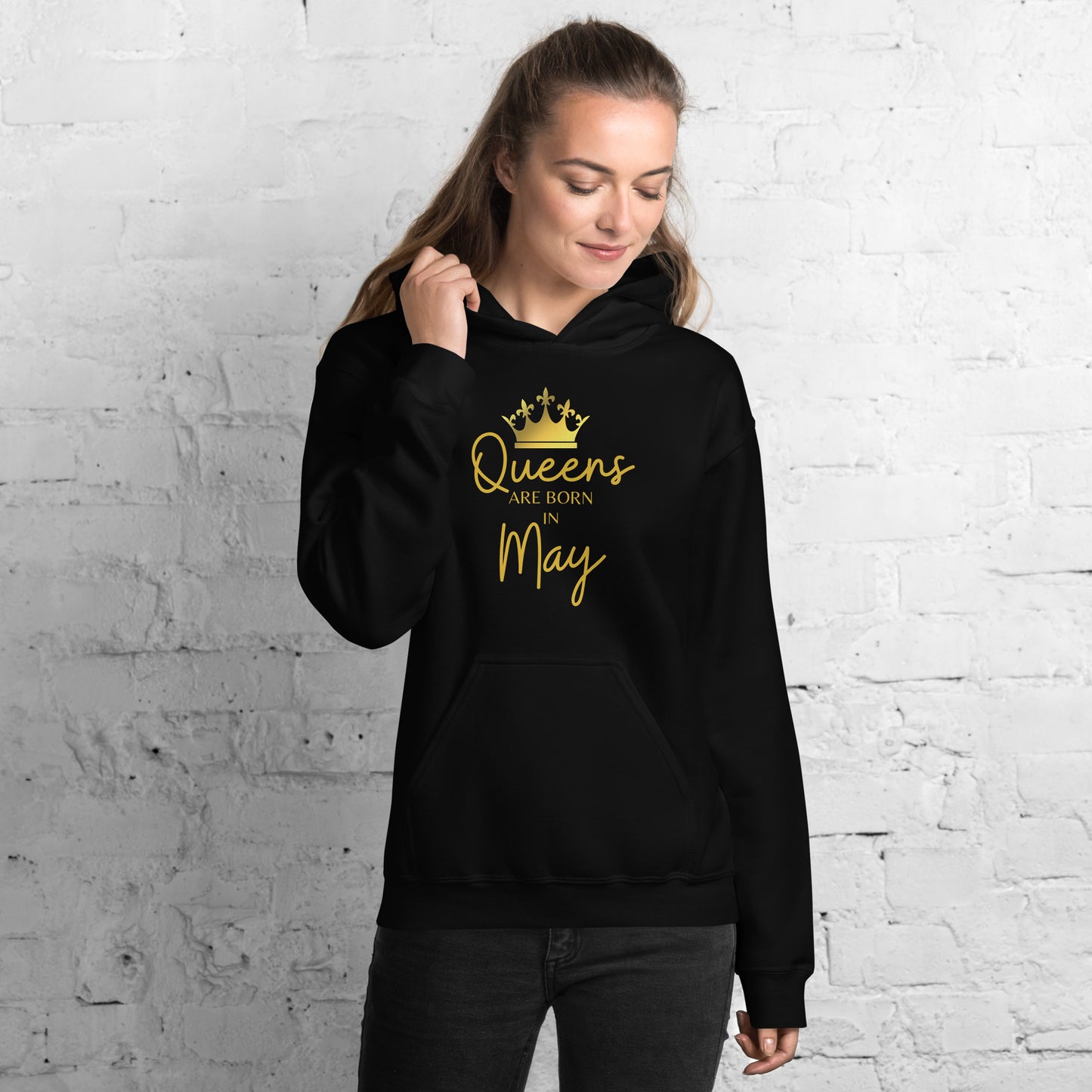 Queens Are Born In May Hoodie Birthday Gift