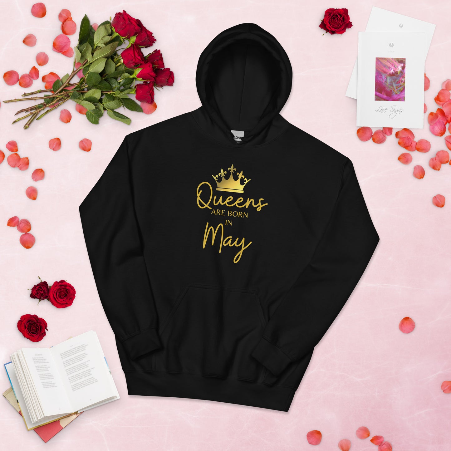 Queens Are Born In May Hoodie Birthday Gift