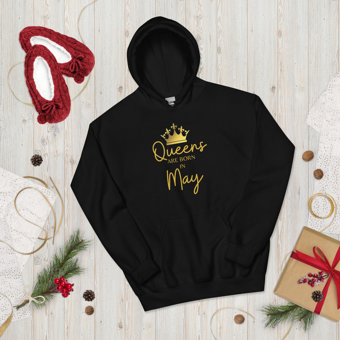 Queens Are Born In May Hoodie Birthday Gift