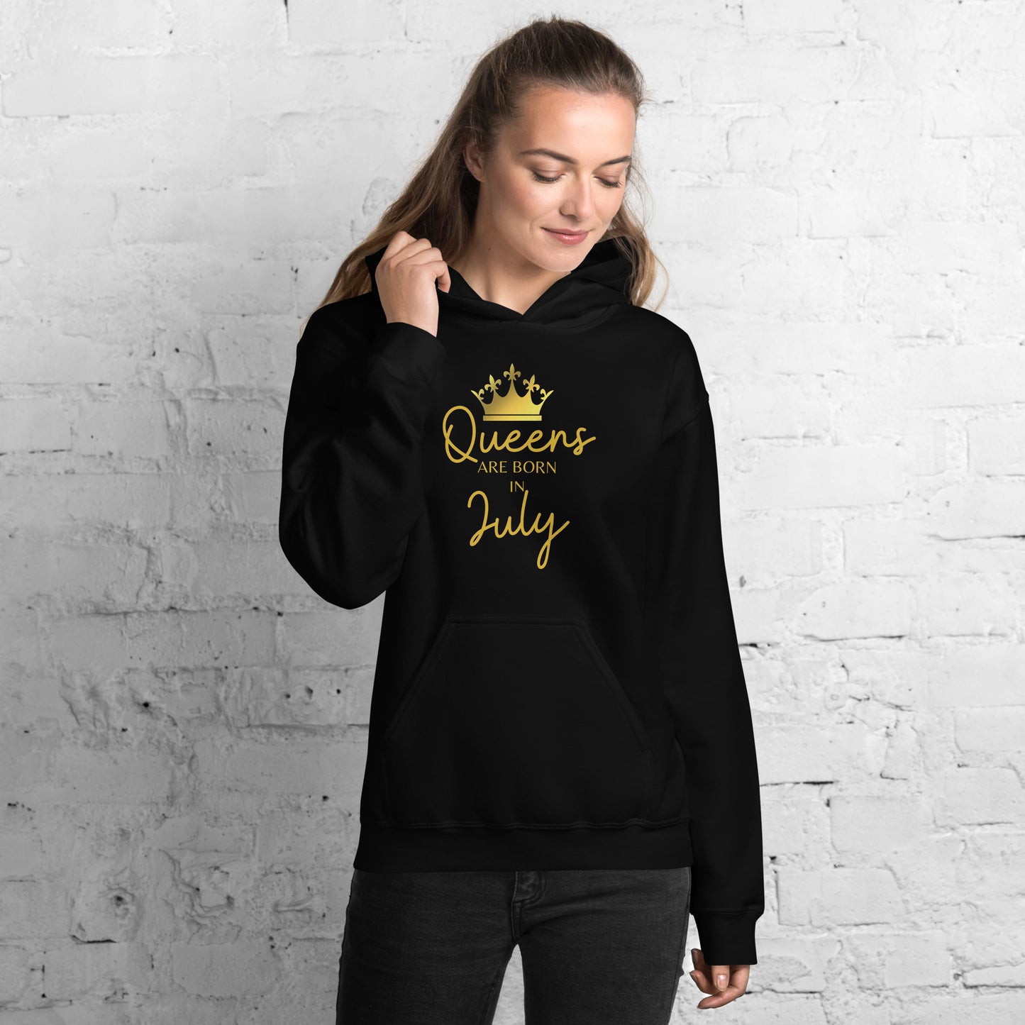 Queens Are Born In July Hoodie Birthday Gift