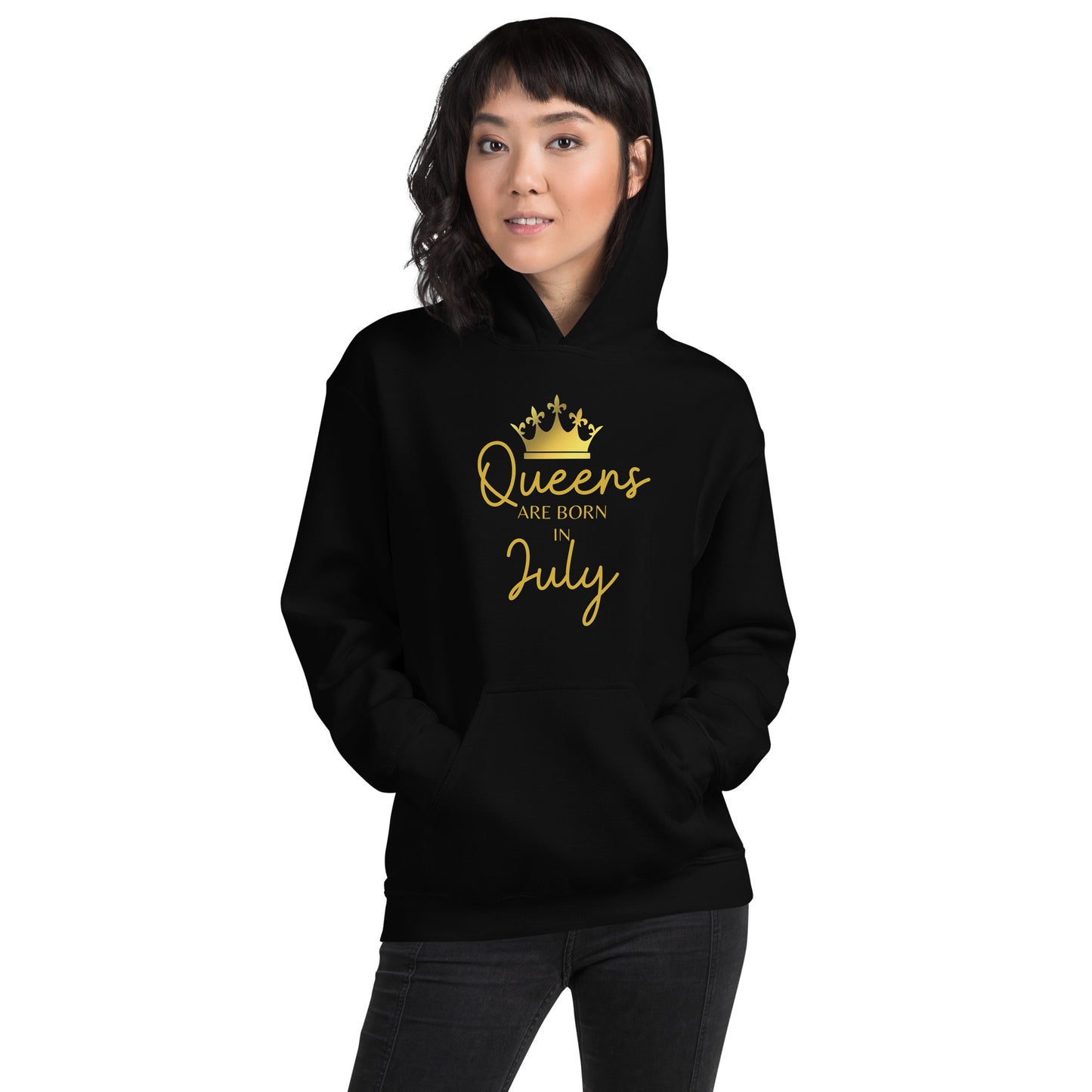 Queens Are Born In July Hoodie Birthday Gift