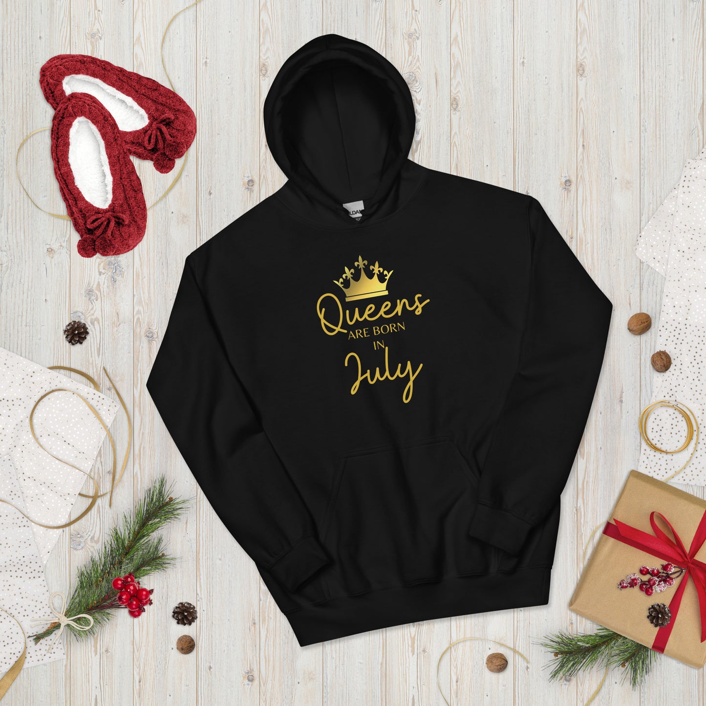 Queens Are Born In July Hoodie Birthday Gift