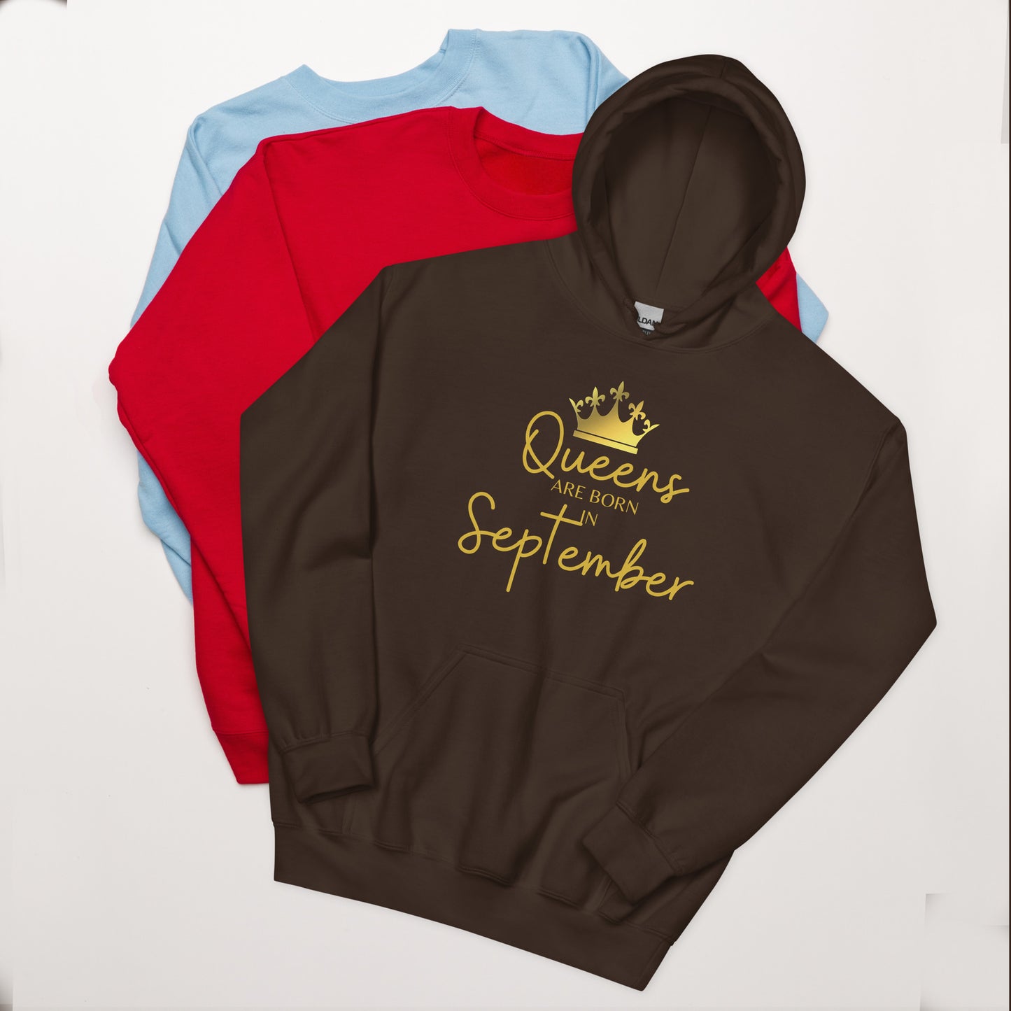 Queens Are Born In September Hoodie Birthday Gift