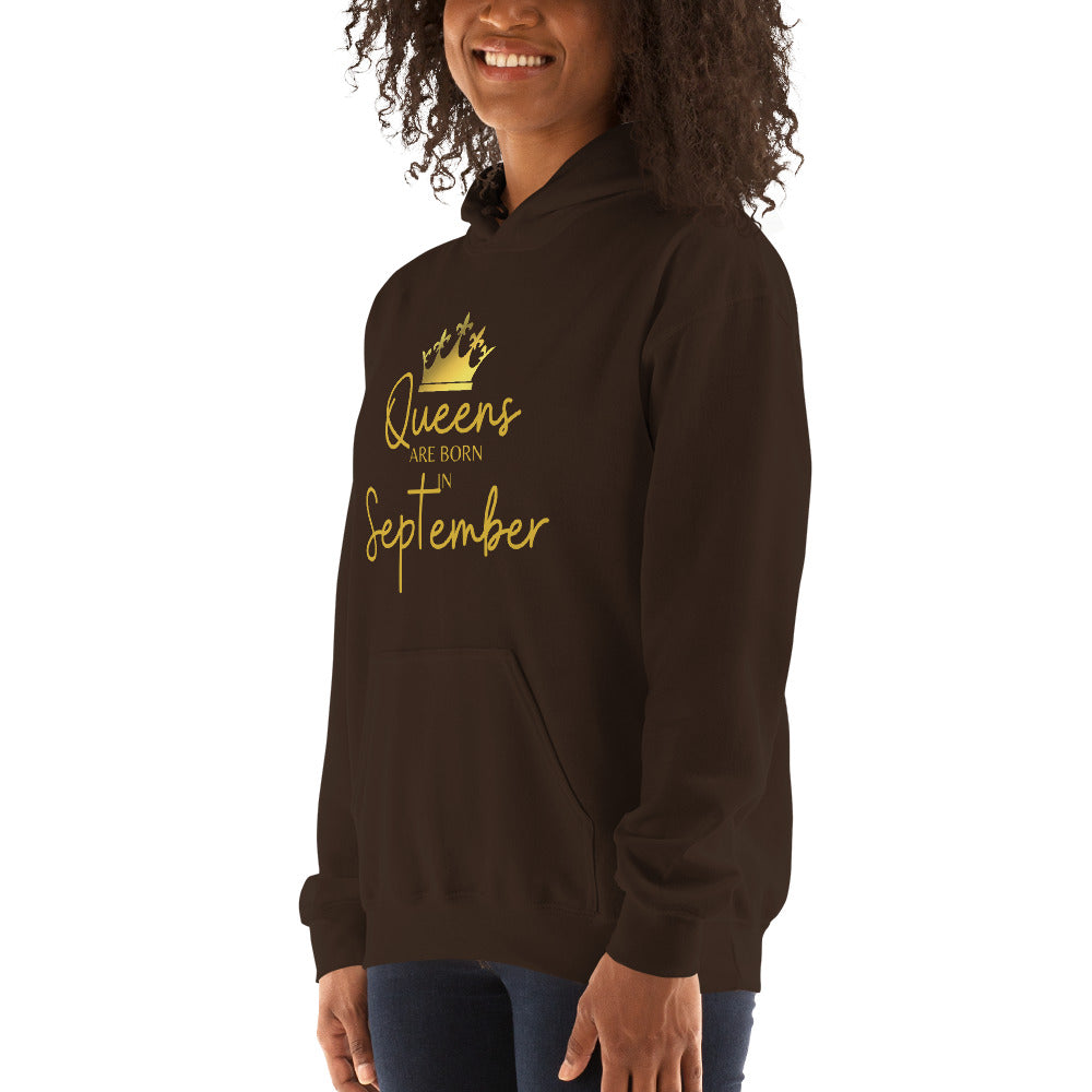 Queens Are Born In September Hoodie Birthday Gift