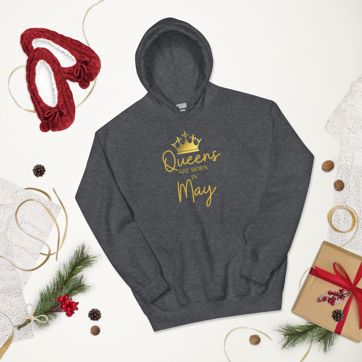 Queens Are Born In May Hoodie Birthday Gift