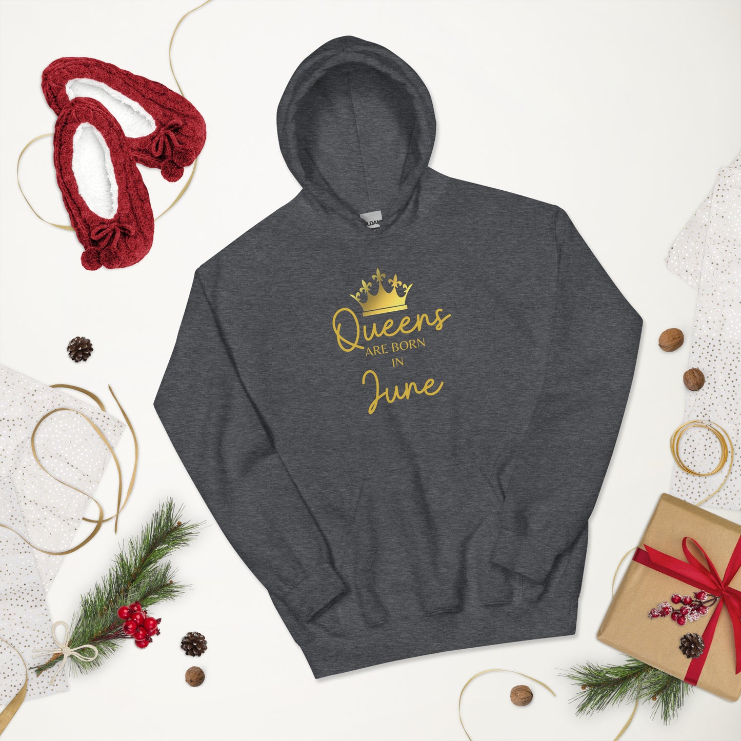 Queens Are Born In June Hoodie Birthday Gift