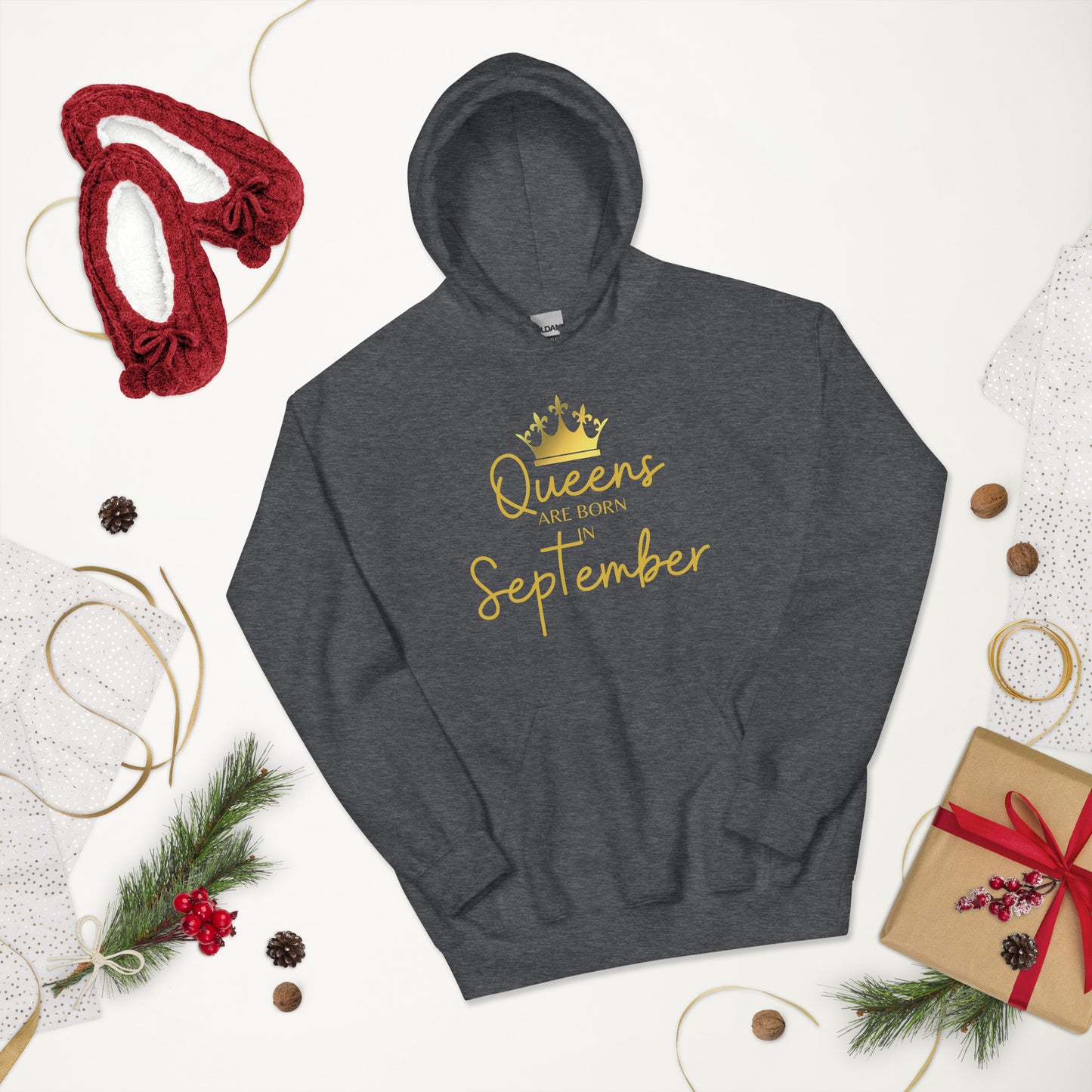 Queens Are Born In September Hoodie Birthday Gift