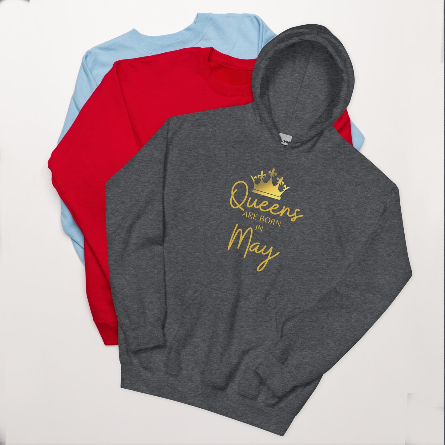 Queens Are Born In May Hoodie Birthday Gift