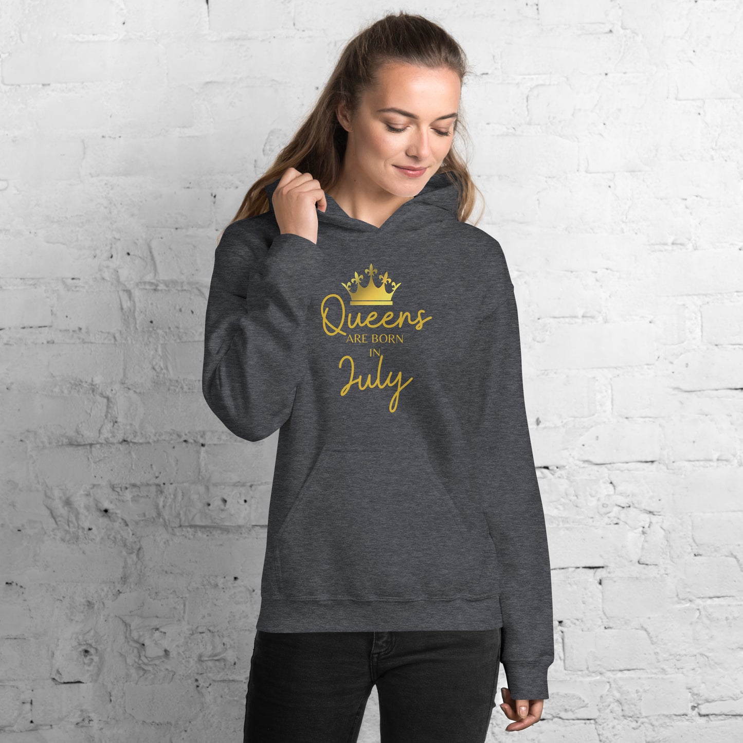 Queens Are Born In July Hoodie Birthday Gift