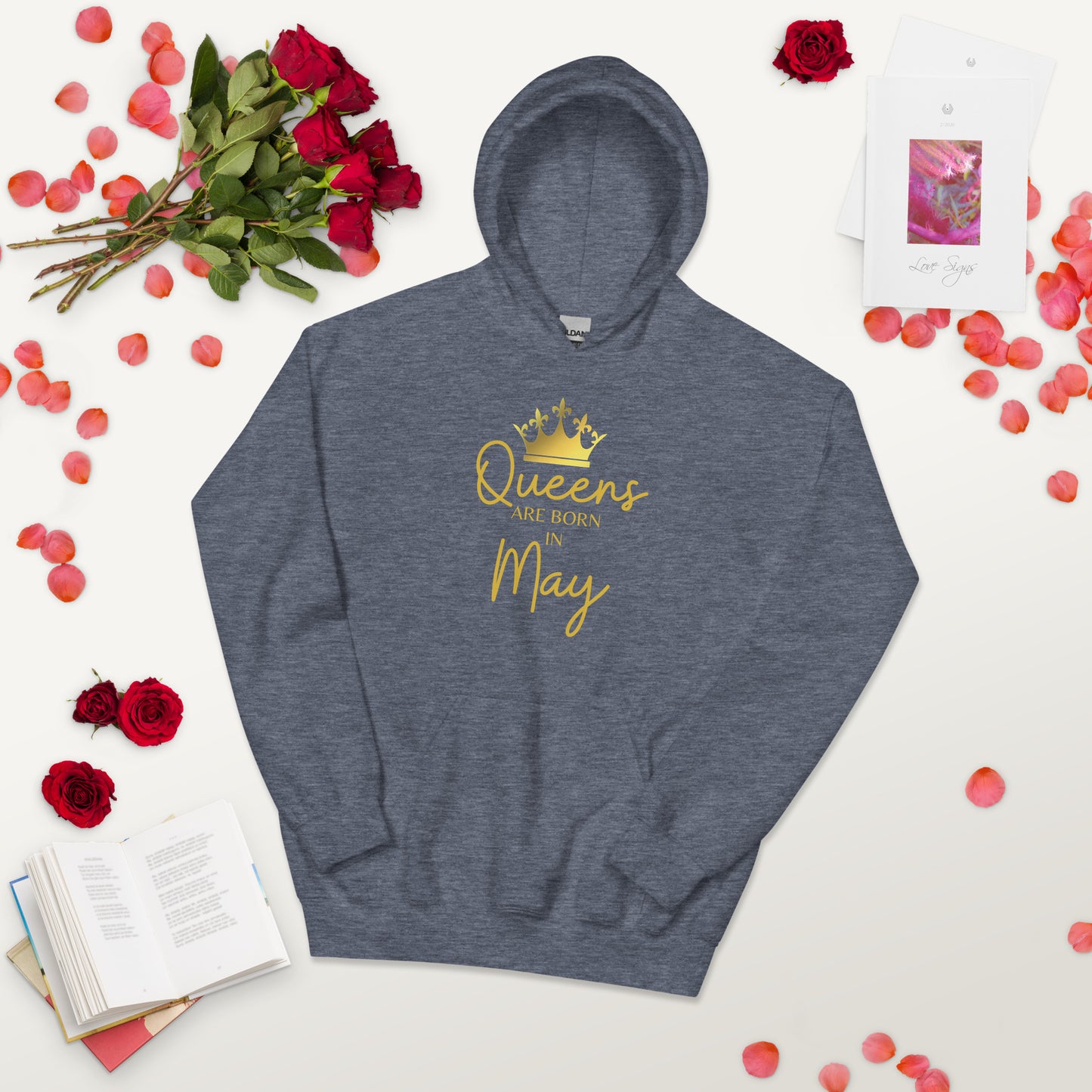 Queens Are Born In May Hoodie Birthday Gift