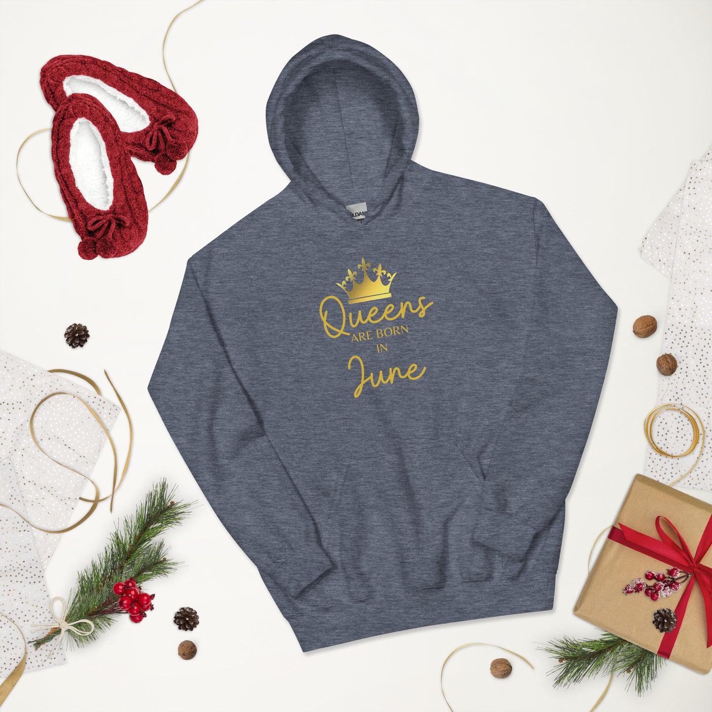 Queens Are Born In June Hoodie Birthday Gift