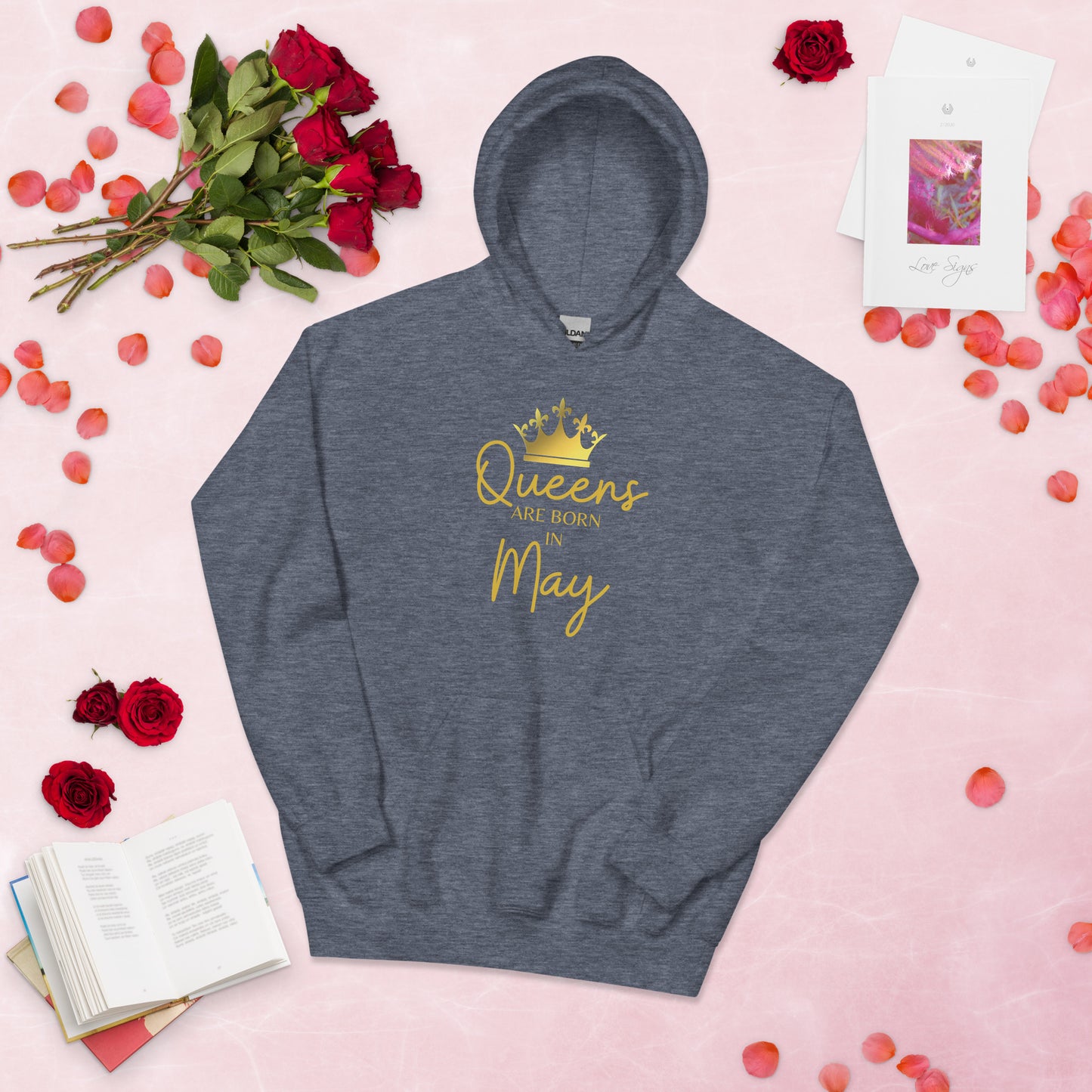 Queens Are Born In May Hoodie Birthday Gift