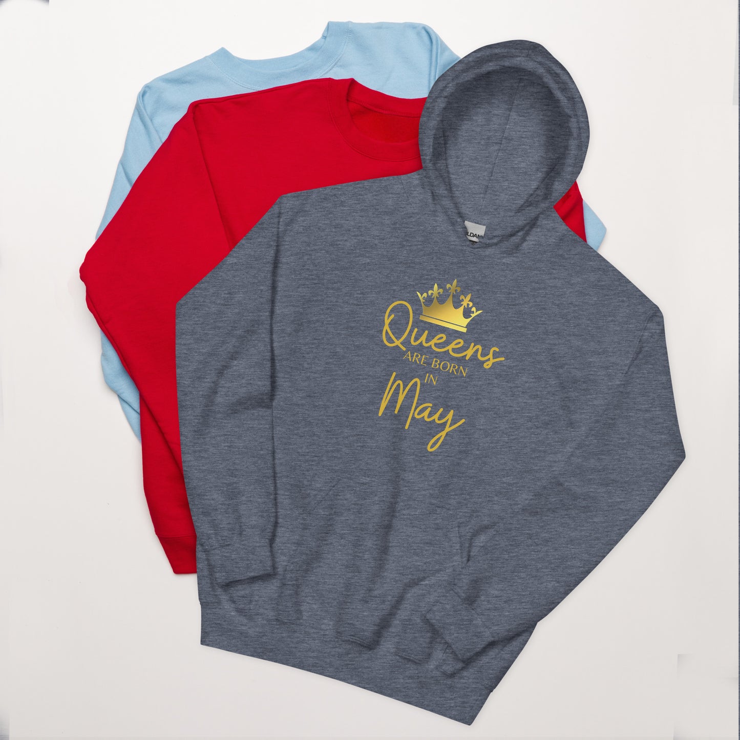 Queens Are Born In May Hoodie Birthday Gift