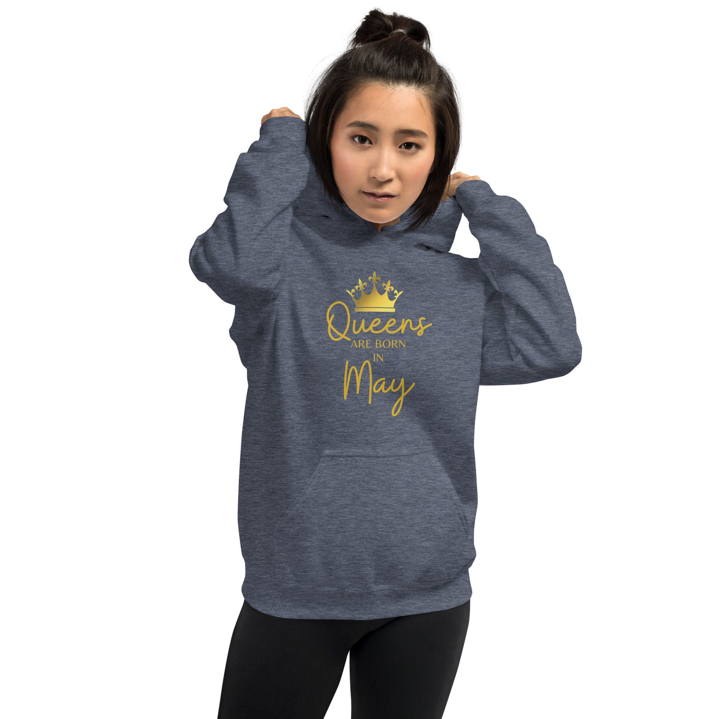 Queens Are Born In May Hoodie Birthday Gift