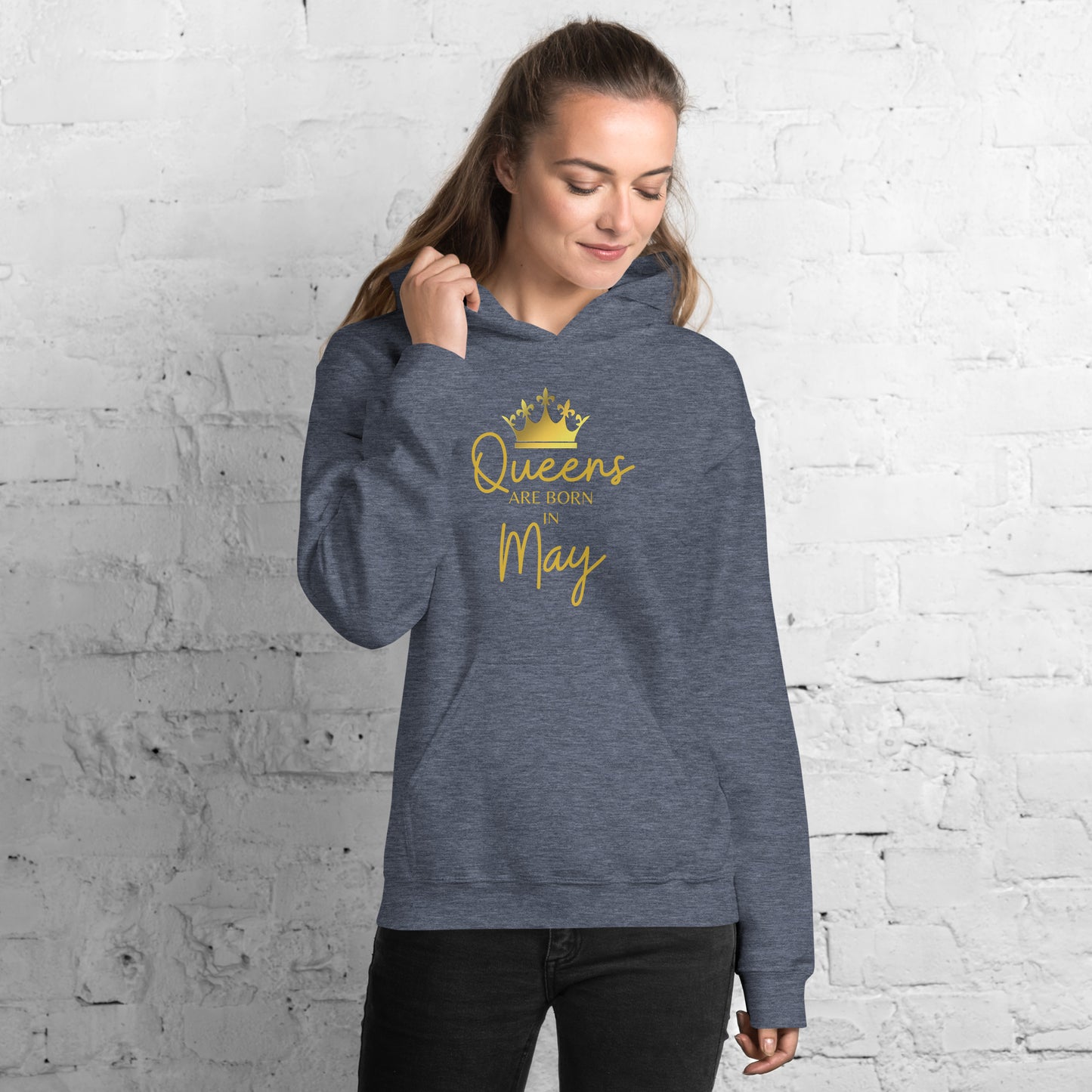 Queens Are Born In May Hoodie Birthday Gift