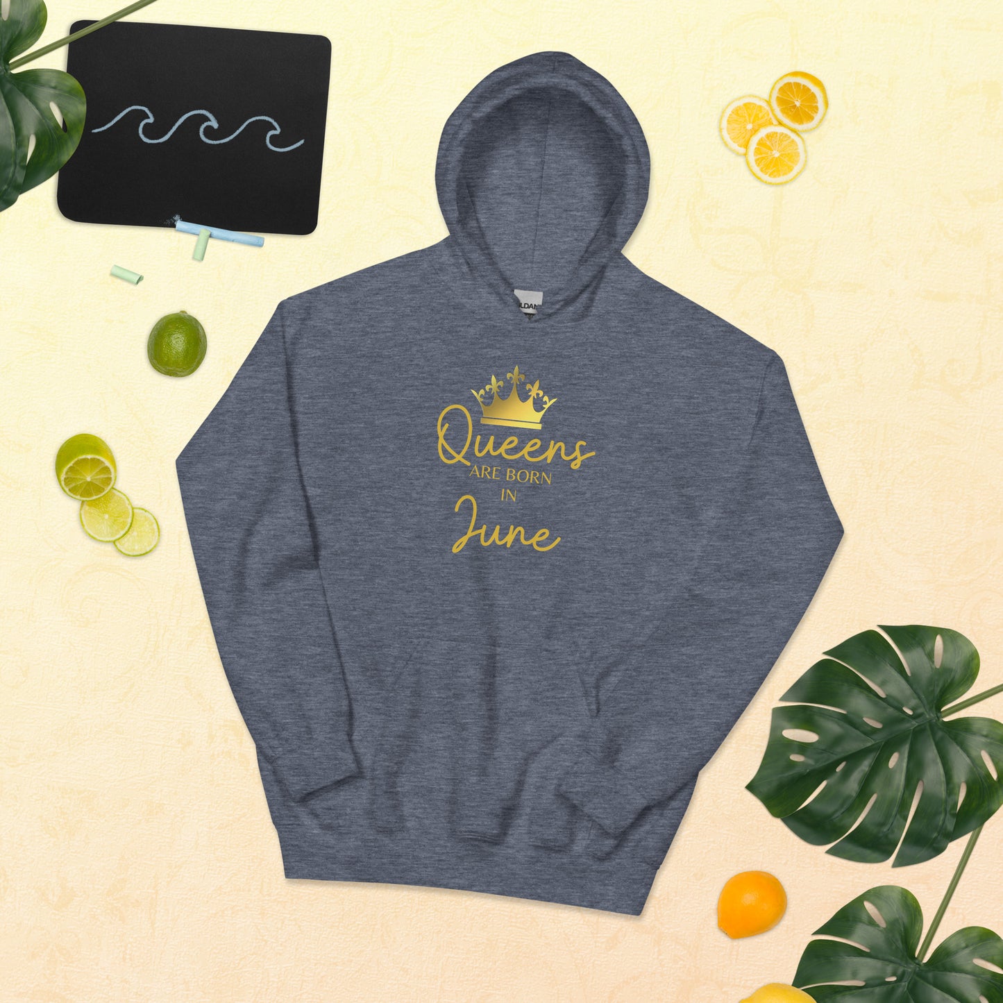 Queens Are Born In June Hoodie Birthday Gift