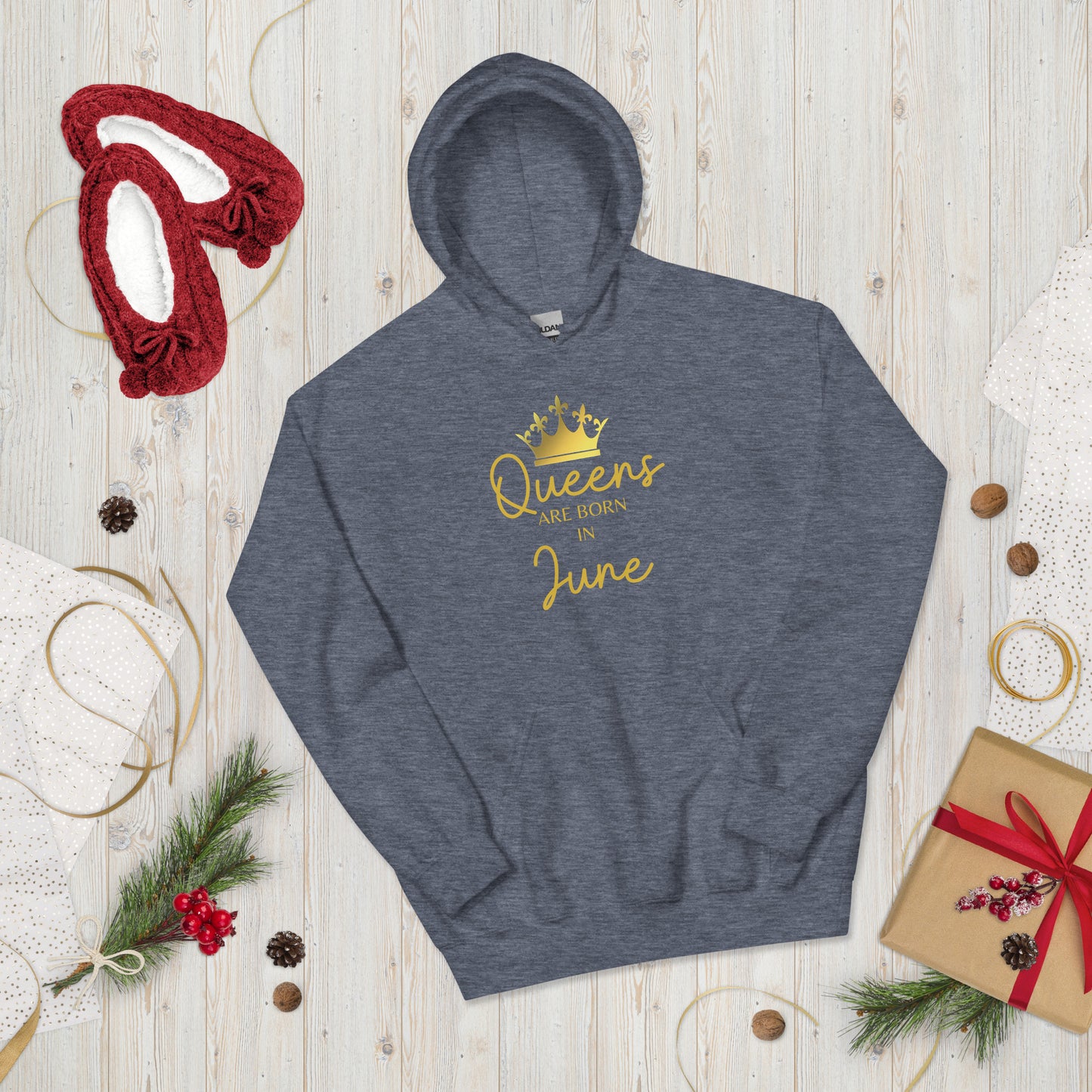 Queens Are Born In June Hoodie Birthday Gift