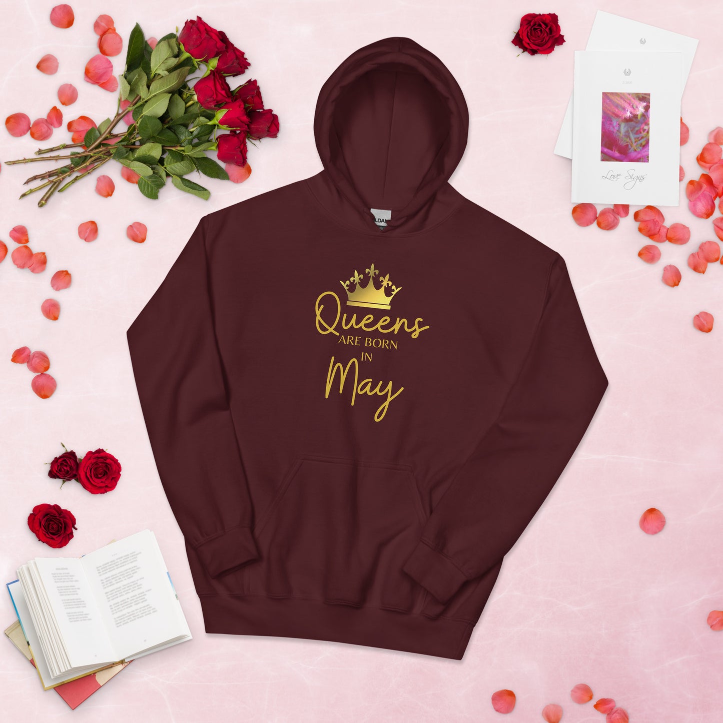 Queens Are Born In May Hoodie Birthday Gift